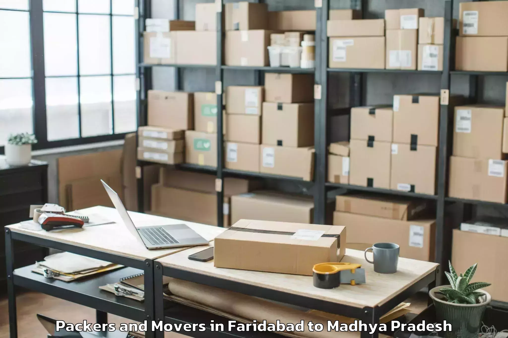 Book Faridabad to Mahidpur Packers And Movers